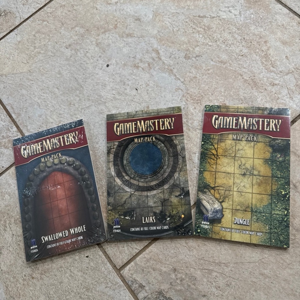 GameMastery Game Mastery Map Pack Jungle Lairs Swallowed Whole NEW